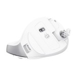 Ratón ergonómico inalámbrico trust bayo ii batería recargable hasta 2400 dpi blanco