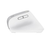 Ratón ergonómico inalámbrico por bluetooth trust bayo+ batería recargable hasta 2400 dpi blanco