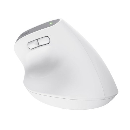 Ratón ergonómico inalámbrico por bluetooth trust bayo+ batería recargable hasta 2400 dpi blanco