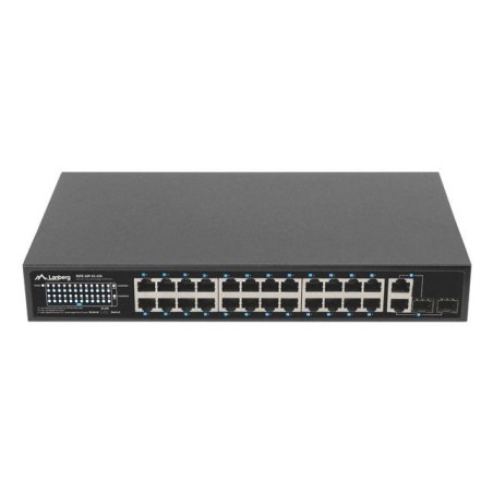 Lanberg switch rack 19" rsfe-24p-2c-250 24x 100mb poe+ 2x combo gigabit 250w