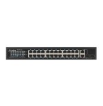 Lanberg switch rack 19" rsfe-24p-2c-250 24x 100mb poe+ 2x combo gigabit 250w
