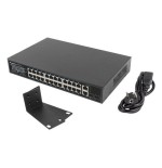 Lanberg switch rack 19" rsfe-24p-2c-250 24x 100mb poe+ 2x combo gigabit 250w