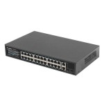 Lanberg switch rack 19" rsfe-24p-2c-250 24x 100mb poe+ 2x combo gigabit 250w