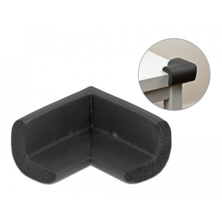 Delock protector de bordes de espuma autoadhesivo 56 x 56 x 33 mm negro