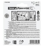 Gancho powerstrips pequeño metal, rectangular tesa 1 kg