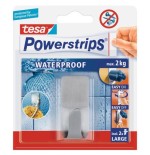 Tesa powerstrips - gancho adhesivo de acero inoxidable impermeable