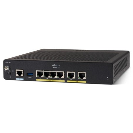 Router cisco c927-4p  gigabit ethernet negro