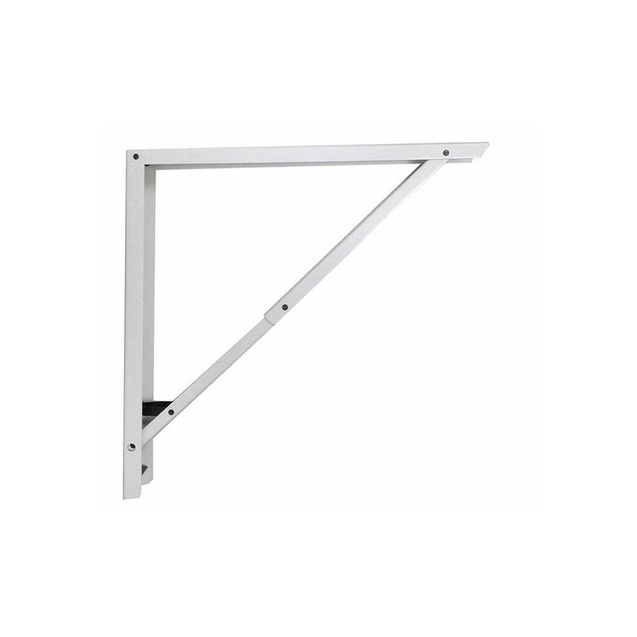 Escuadra de acero plegable abat-plan blanco 40x40cm