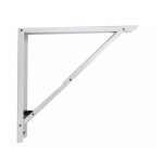 Escuadra de acero plegable abat-plan blanco 40x40cm