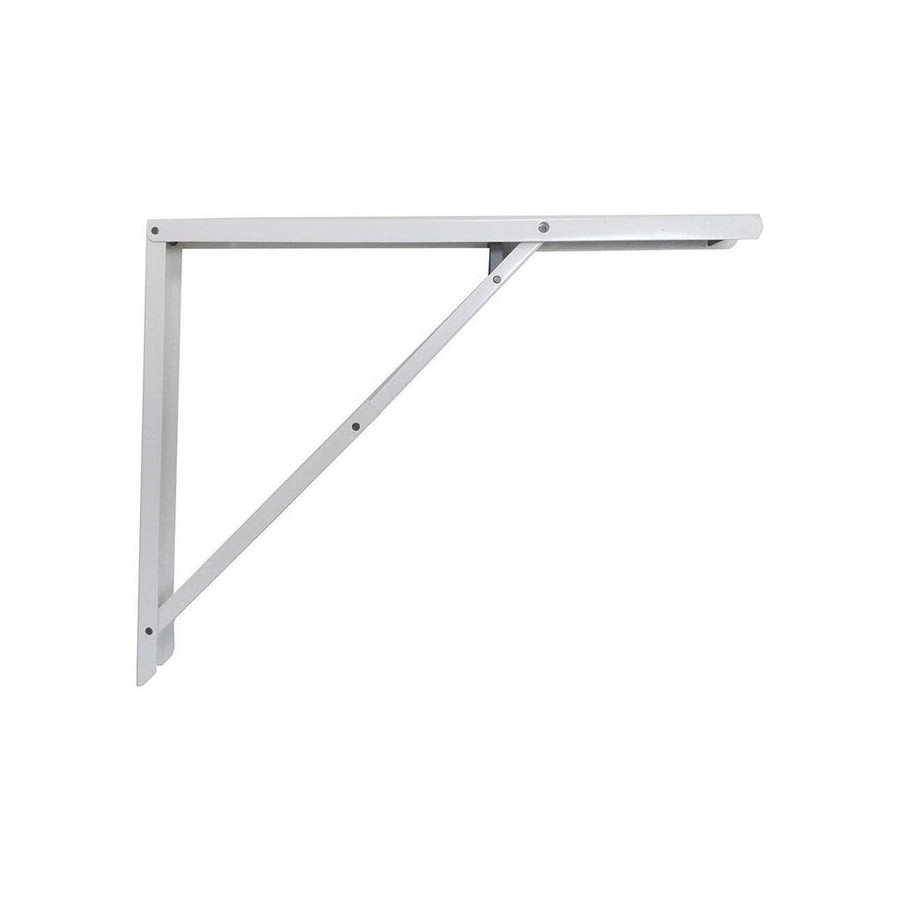 Escuadra de acero plegable abat-plan blanco 40x52cm