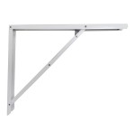 Escuadra de acero plegable abat-plan blanco 40x52cm