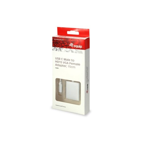 Equip adaptador usb-c  a  vga m/h blanco 133451