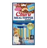 Goma para gatos inaba churu meal topper tuna with scallop  4 x 14g