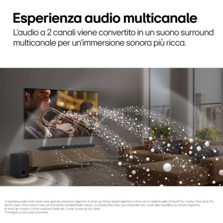 Lg s95tr black barra de sonido con subwoofer inalámbrico y traseros 810w 9.1.5ch