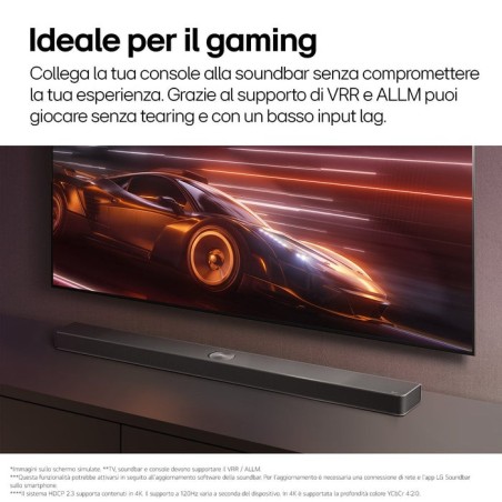 Lg s95tr black barra de sonido con subwoofer inalámbrico y traseros 810w 9.1.5ch