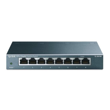 Tp-link tl-sg108 switch 8 puertos gigabit 10/100/1000 mbps metálico