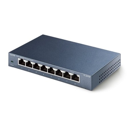 Tp-link tl-sg108 switch 8 puertos gigabit 10/100/1000 mbps metálico