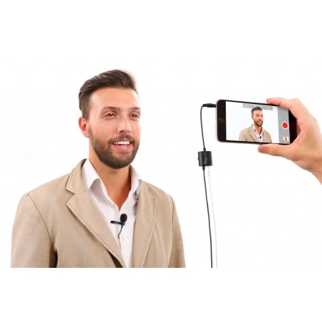 Micrófono ik multimedia irig mic lav negro  de clip