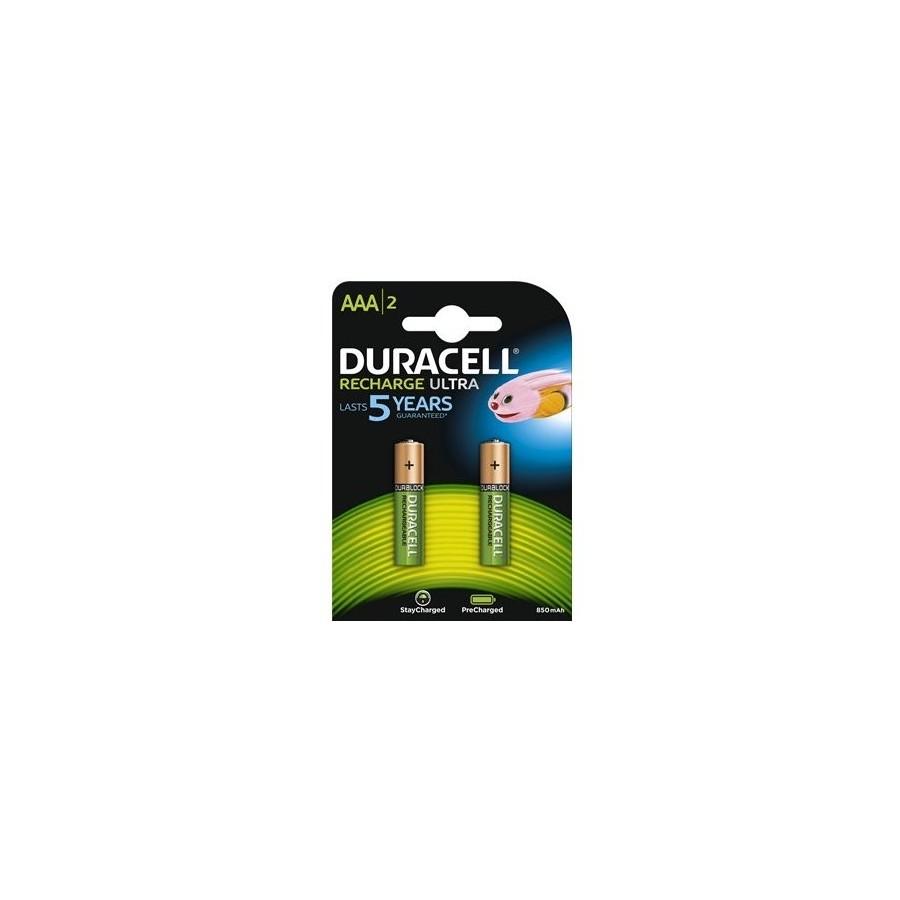 Duracell pila recargable hr03 aaa 850mah blister*2