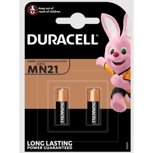 Duracell pack de 2 pilas mn21 3lr50 12v alcalinas tecnologaa duralock
