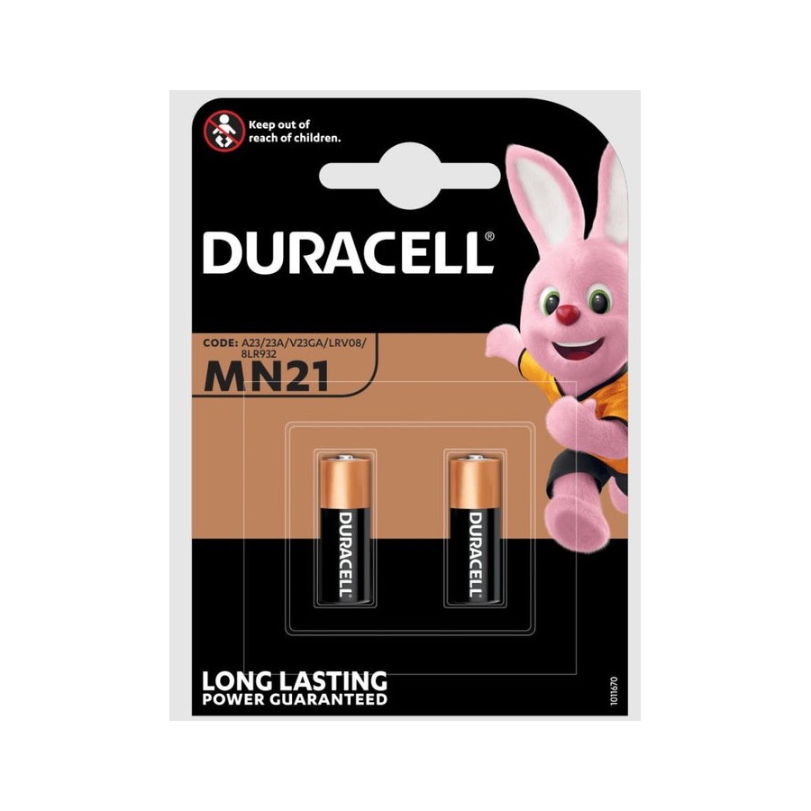 Duracell pack de 2 pilas mn21 3lr50 12v alcalinas tecnologaa duralock