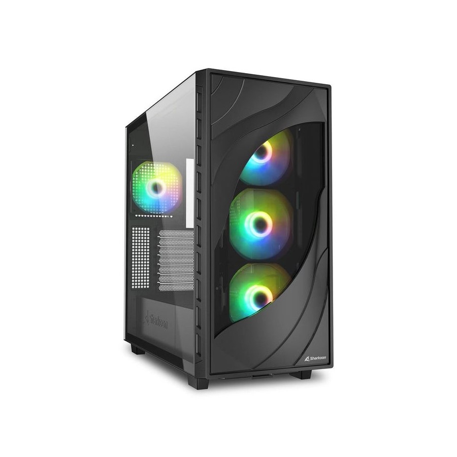 Caja  pc sharkoon 4044951041152 negro