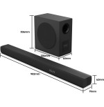 Hisense hs3100, barra de sonido negra, bluetooth 5.3, hdmi (arc), usb hs3100