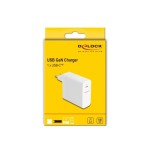 Cargador usb gan delock 1x usb-c, 140 vatios blanco, pd 3.1 41471