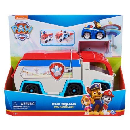 Spin master paw patrol - patrullero del escuadrón de cachorros con coche de juguete chase  6071544
