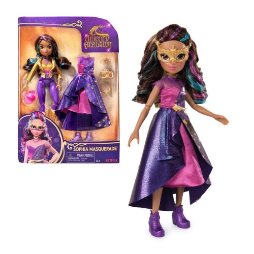 Muñeca  spin master unicorn academy - bola de máscaras de lujo sophia 6069399