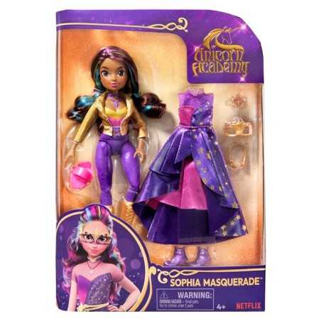 Muñeca  spin master unicorn academy - bola de máscaras de lujo sophia 6069399