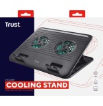 Soporte refrigerante trust cyclone para portátiles hasta 15.6'