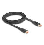 Delock cable plano hdmi de alta velocidad 48 gps 8k 60hz negro, 2 metros 81002