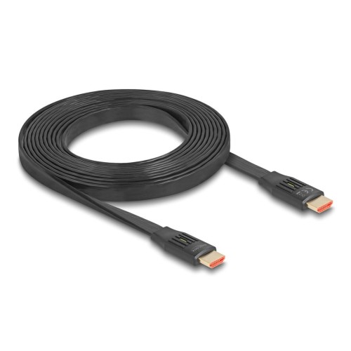 Delock cable plano hdmi de alta velocidad 48 gps 8k 60hz negro, 3 metros 81003