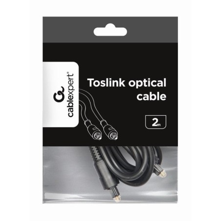 Gembird toslink, 2m 2m toslink toslink negro cable de audio