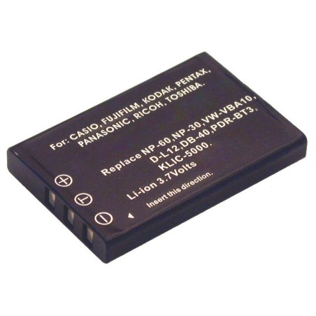 2-power digital camera batería 3.7v 1000mah para fujifilm np-60 dbi9583a