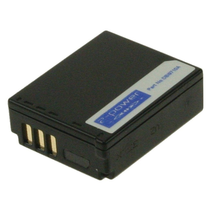 2-power digital camera batería 3.7v 1000mah para panasonic lumix dmc-tz1 dbi9710a