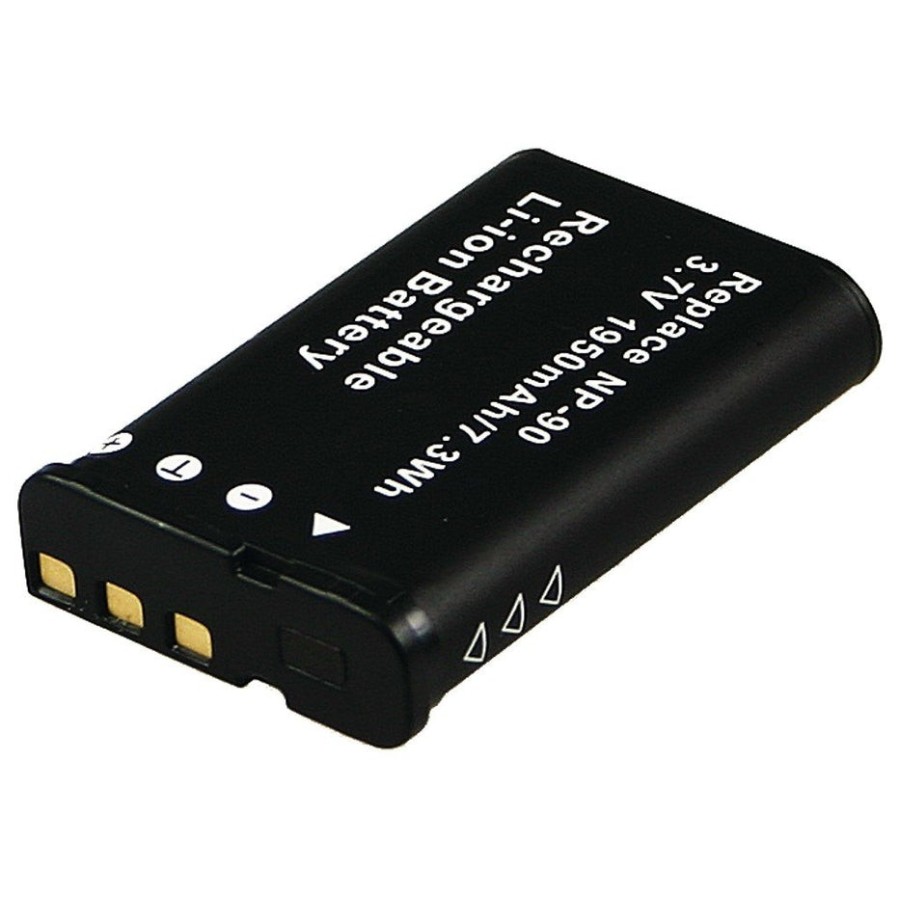 2-power digital camera batería 3.7v 1500mah para casio np-90 dbi9944a