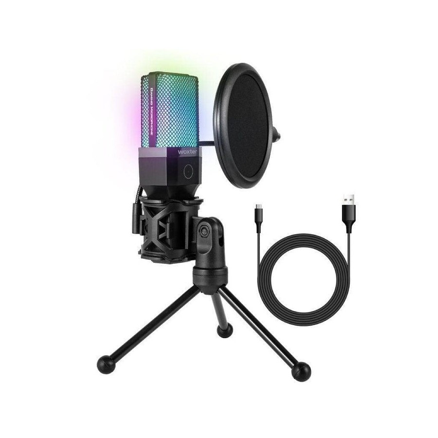 Micrófono woxter mic studio 65 rgb usb 2.0