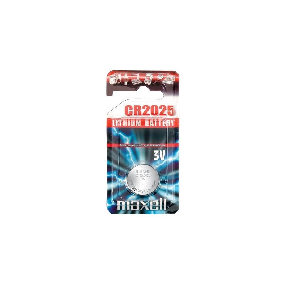 Maxell pilas planas de litio 3v - cr2025