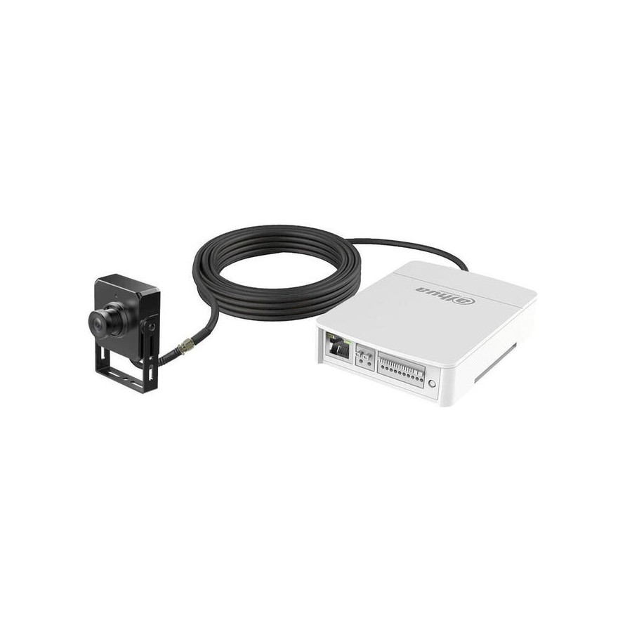 Dahua ipc-hum8441-e1-l5 minicámara ip h265 pinhole 4m dn wdr 2.8mm ivs audio e/s + unidad principal ai
