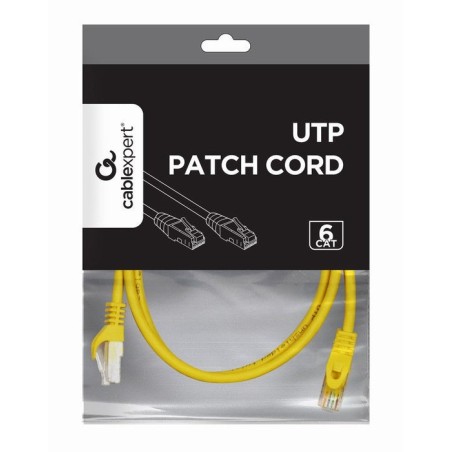 Gembird cable de red utp cat6 pp6u-0.5m/y 0.5m amarillo