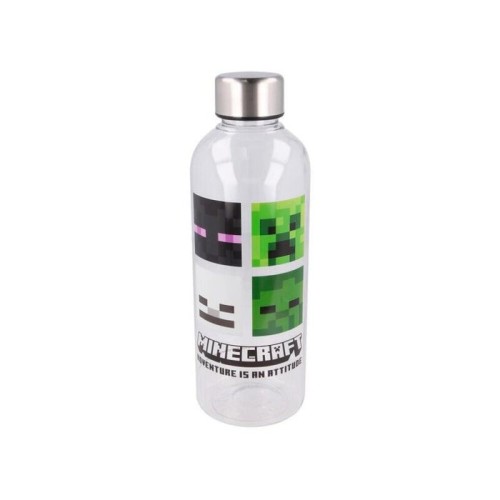 Botella minecraft transparente (850 ml)