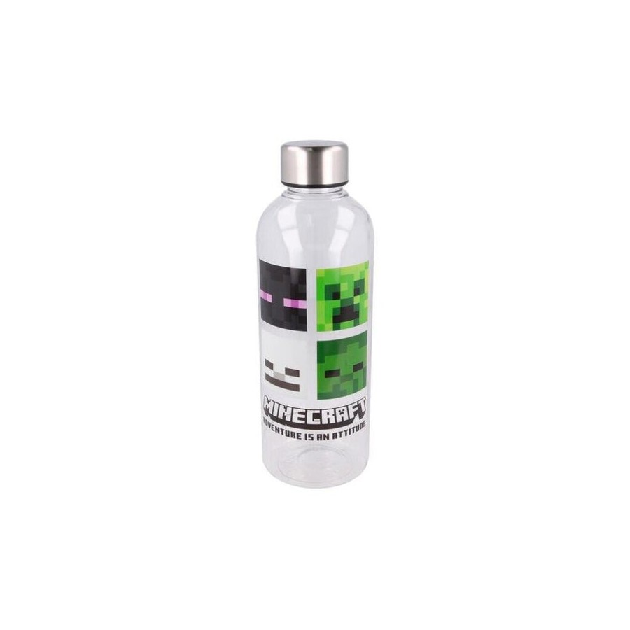 Botella minecraft transparente (850 ml)