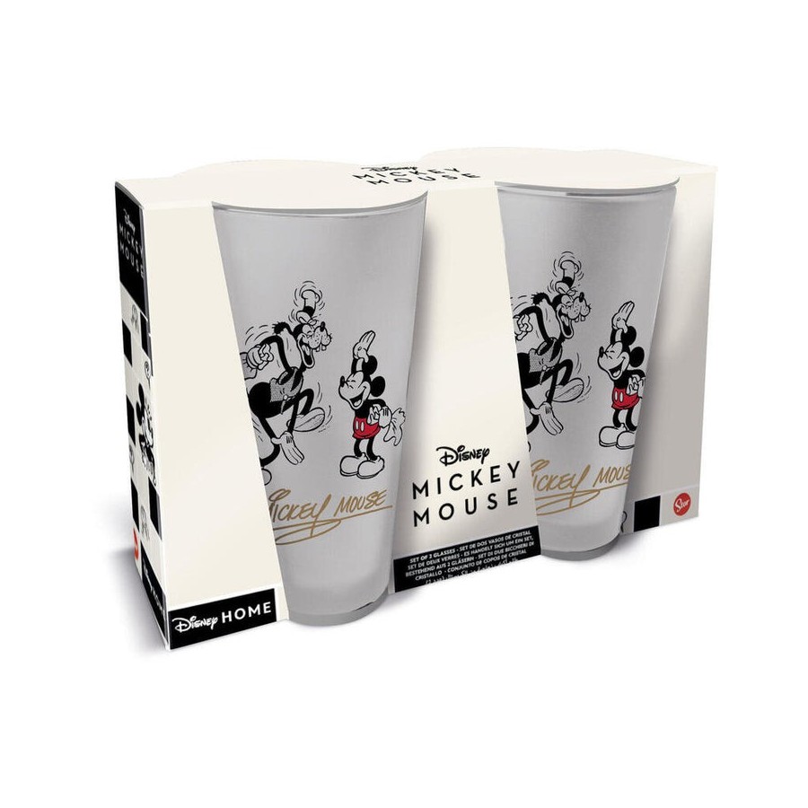 Set 2 vasos casual 490ml mickey mouse vintage