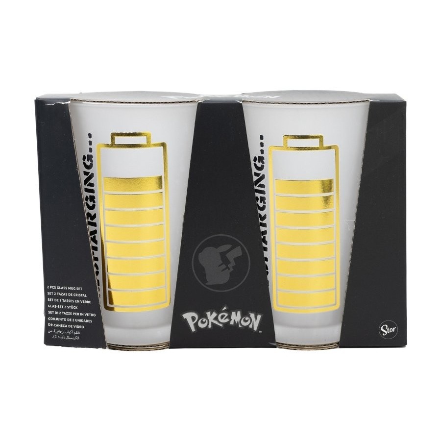 Set 2 vasos casual 490ml pokemon thunderstruck