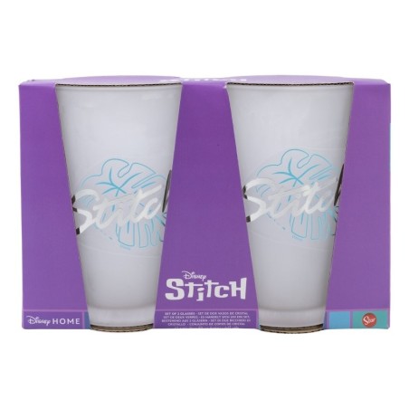 Set 2 vasos casual stich cristal 490ml