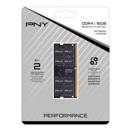 Pny memoria sodimm 16 gb 1 x 16 gb ddr4 3200 mhz