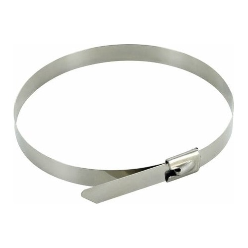 Juego de 10 bridas para cables de acero inoxidable, 40 cm