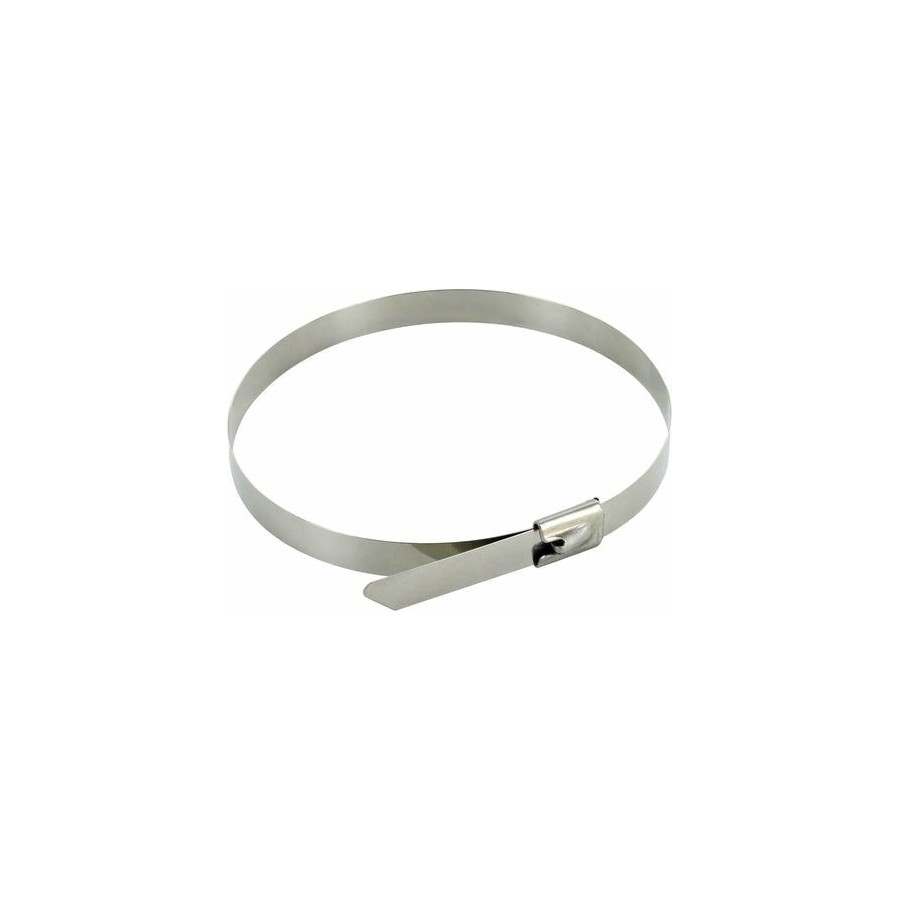 Juego de 10 bridas para cables de acero inoxidable, 40 cm